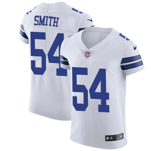 Nike Cowboys #54 Jaylon Smith White Men's Stitched NFL Vapor Untouchable Elite Jersey - Click Image to Close